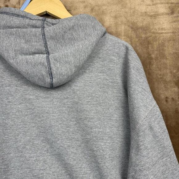 VTG Universal Studios Hollywood Hoodie Gray Navy Embroidered Logo Size XL Y2K - Picture 6 of 10